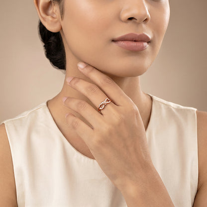 Rose Gold Infinitely Yours Ring (Size 12)