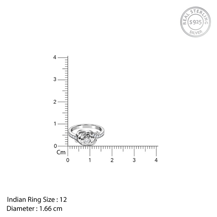 Silver Roseglow Ring