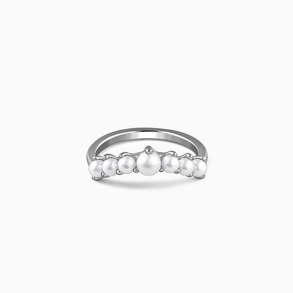 Silver Olivia Pearl Ring (Size 12)