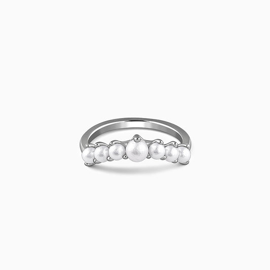 Silver Olivia Pearl Ring (Size 12)