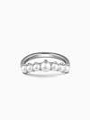 Kriti Sanon Silver Olivia Pearl Ring (Size 12)