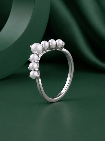 Kriti Sanon Silver Olivia Pearl Ring (Size 12)