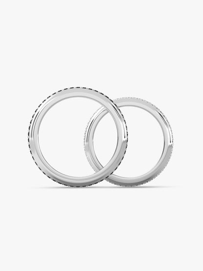 Silver Duo Couple Bands