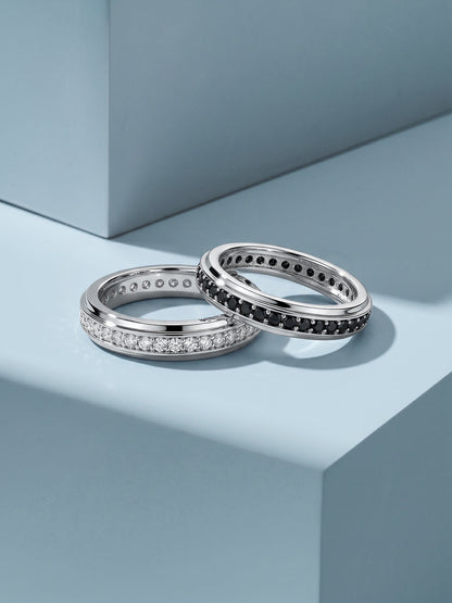 Silver Duo Couple Bands