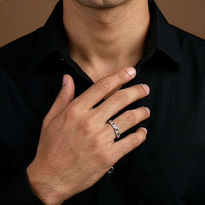 Silver Classic Apex Ring For Him