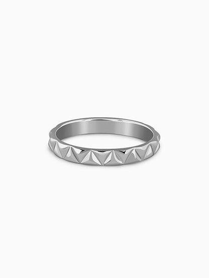 Silver Classic Apex Ring For Him (Size 20)