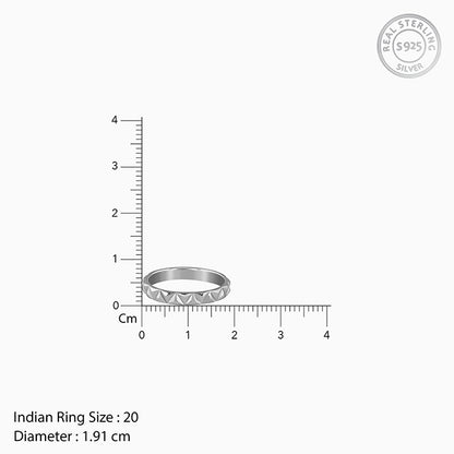 Silver Classic Apex Ring For Him (Size 20)