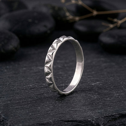 Silver Classic Apex Ring For Him (Size 20)