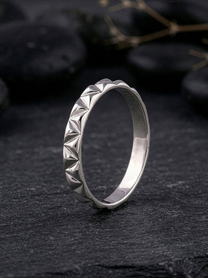 Silver Classic Apex Ring For Him (Size 20)