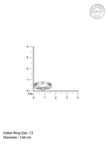 Silver Vanguard Ring For Him (Size 12)