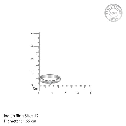 Silver Vanguard Ring For Him (Size 12)