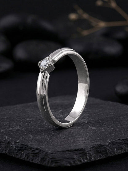 Silver Vanguard Ring For Him (Size 12)