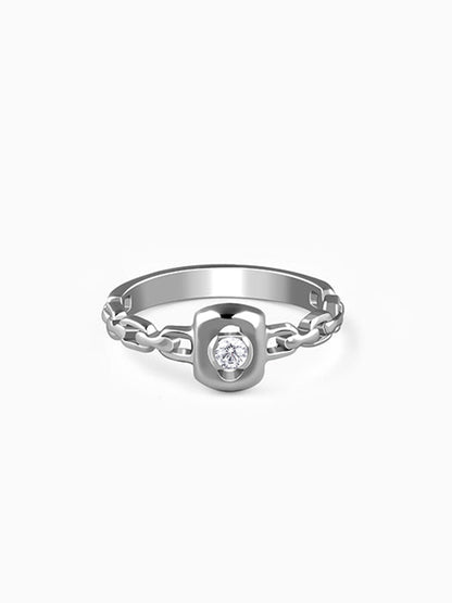 Silver Ridgeline Ring For Him