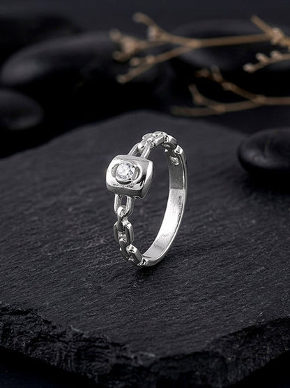Silver Ridgeline Ring For Him