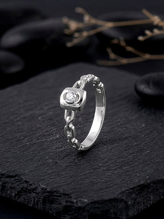 Silver Ridgeline Ring For Him
