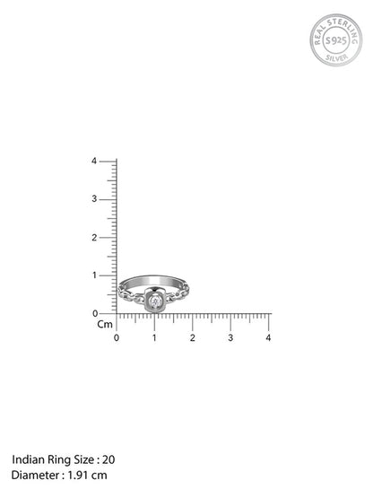 Silver Ridgeline Ring For Him (Size 20)