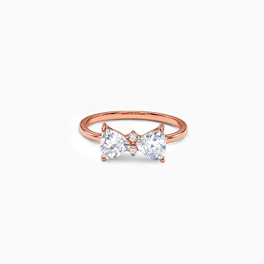 Rose Gold Luminous Bow Ring