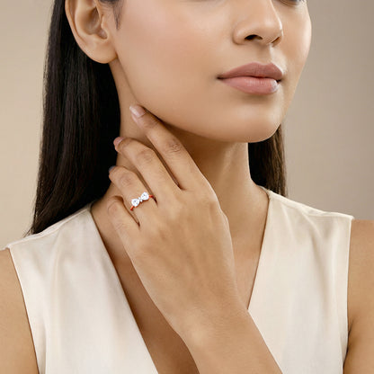 Rose Gold Luminous Bow Ring