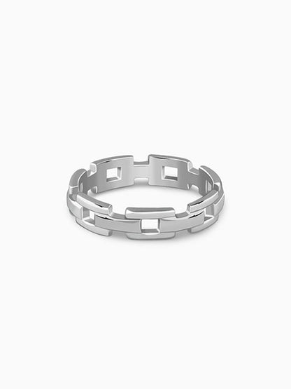 Silver Classic Rebel Ring For Him (Size 17)
