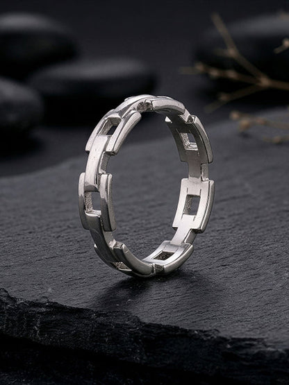 Silver Classic Rebel Ring For Him (Size 17)