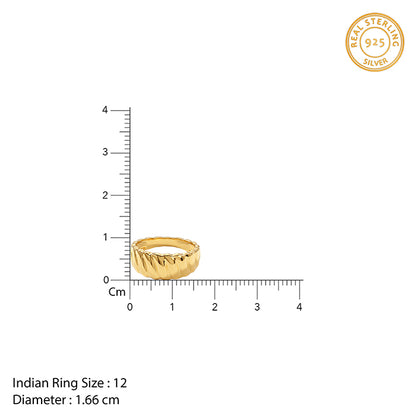 Golden Aura Rays Ring (Size 12)