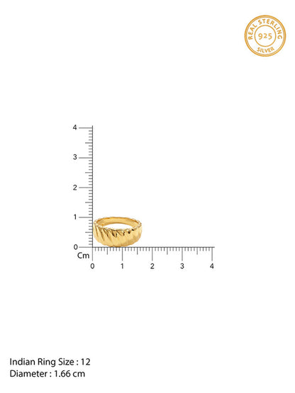 Golden Aura Rays Ring (Size 12)