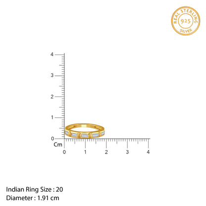 Golden Geometric Band For Him (Size 20)