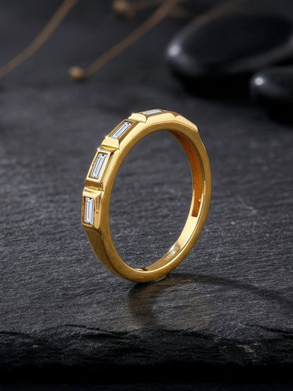 Golden Geometric Band For Him (Size 20)