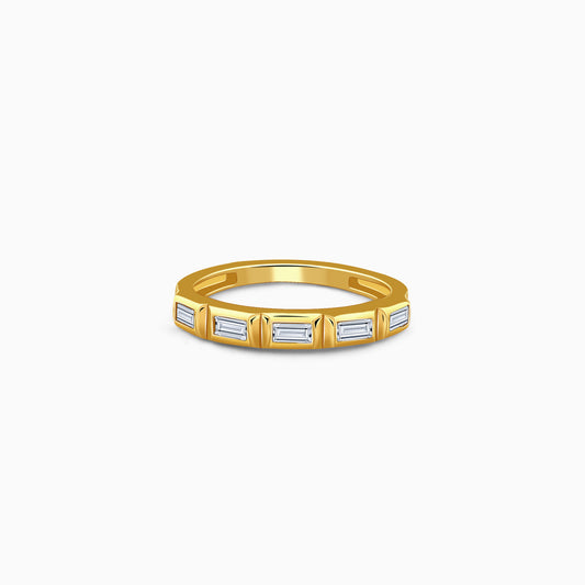 Golden Geometric Band For Him (Size 21)