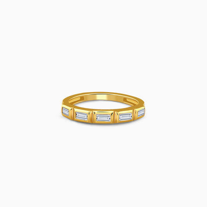 Golden Geometric Band For Him (Size 24)