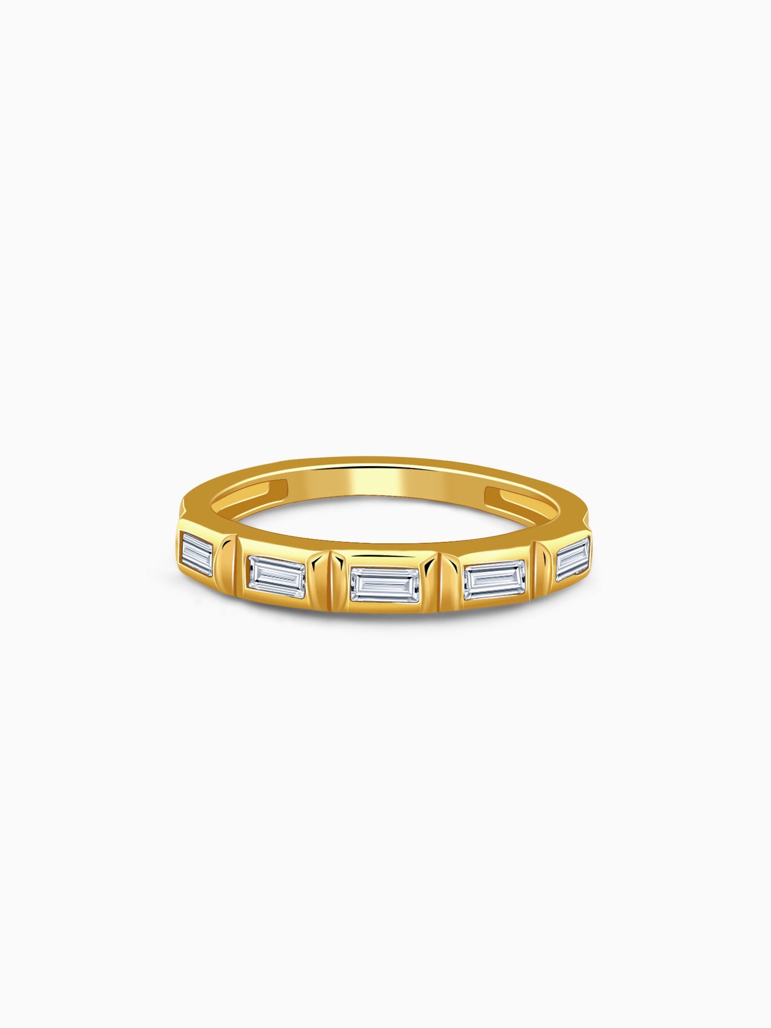 Golden Geometric Band For Him (Size 24)