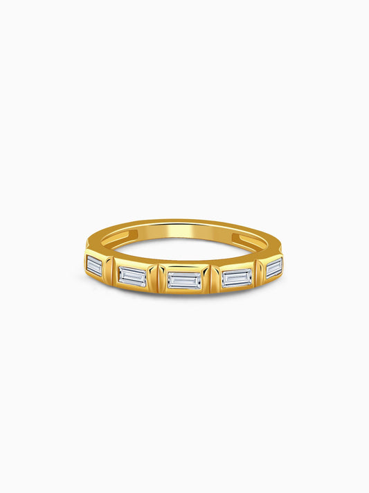Golden Geometric Band For Him (Size 24)