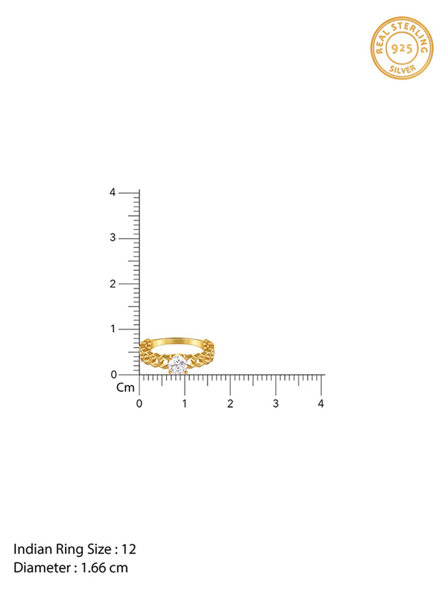 Golden Heart Cut-Out Ring