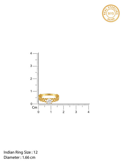 Golden Heart Cut-Out Ring