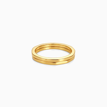 Golden Stack Rings (Size 12)