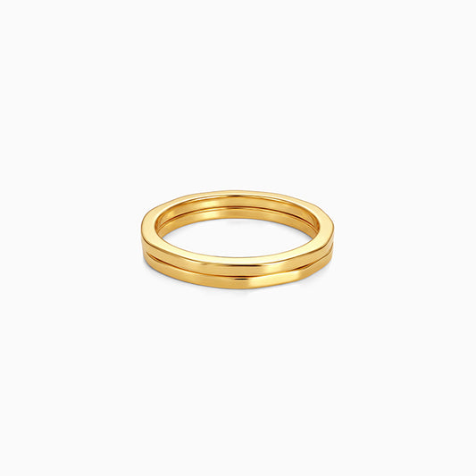 Golden Stack Rings (Size 12)