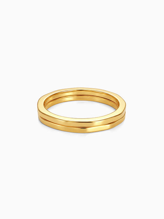 Golden Stack Rings (Size 12)