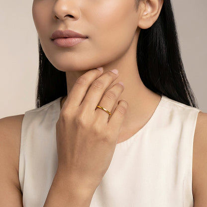 Golden Stack Rings (Size 12)