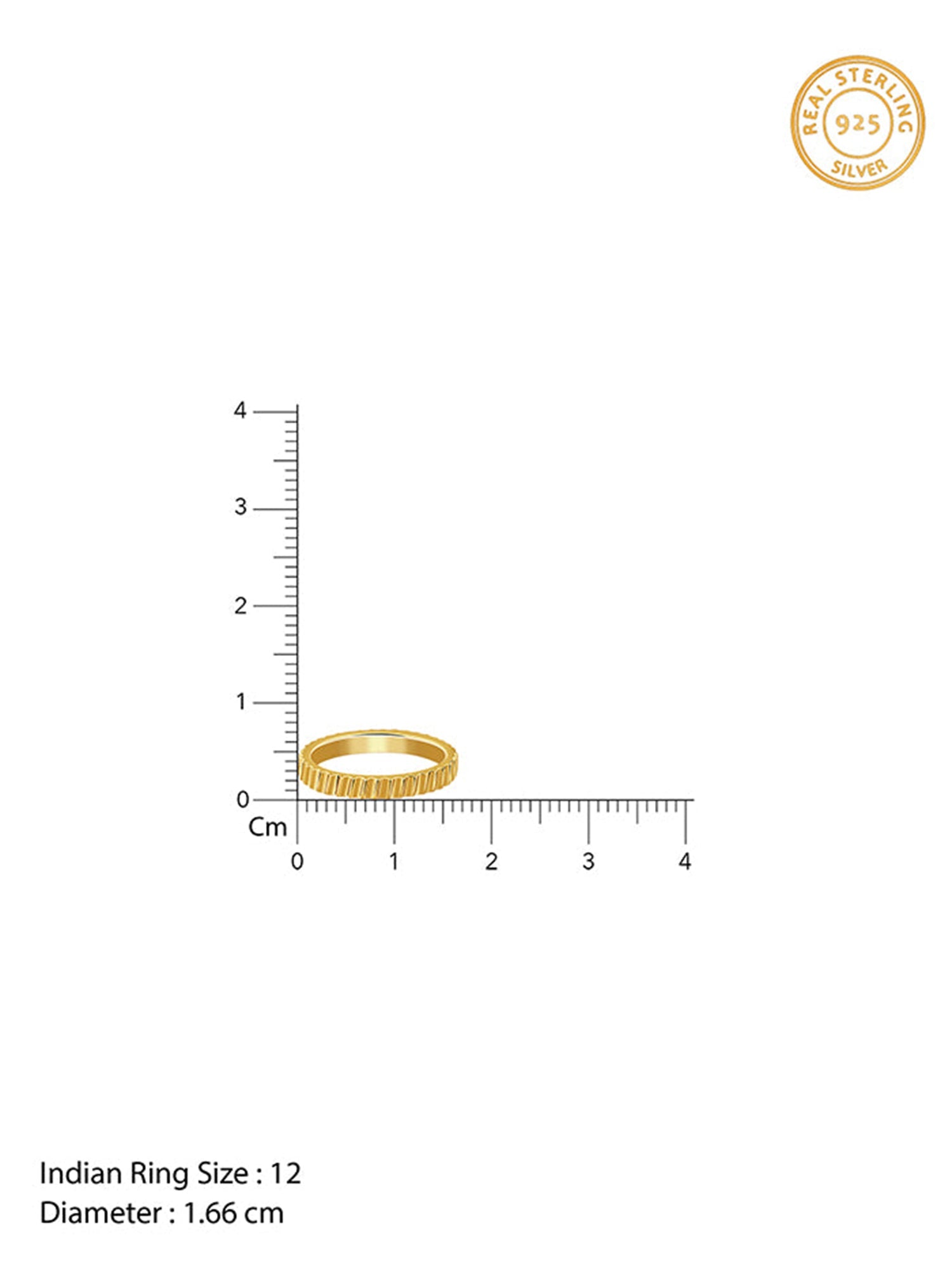 Golden Ray Ring (Size 12)