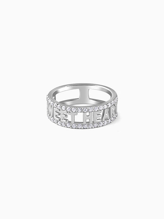 Silver Sweet Heart Ring