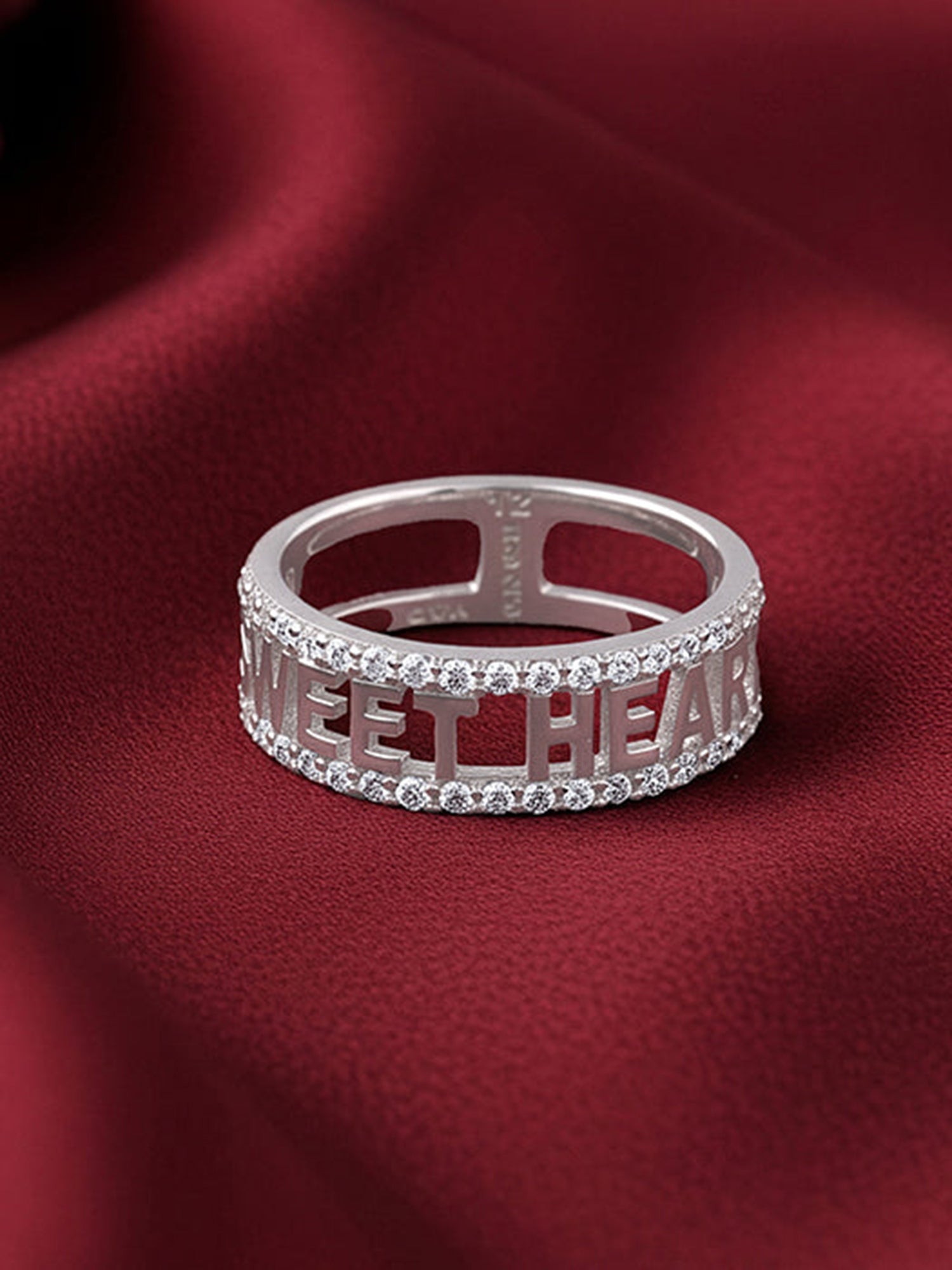 Silver Sweet Heart Ring