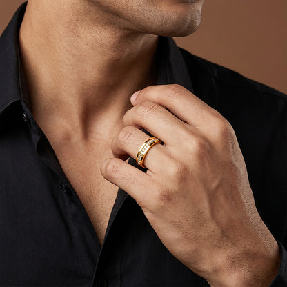 Golden Classic Serenity Ring For Him (Size 23)