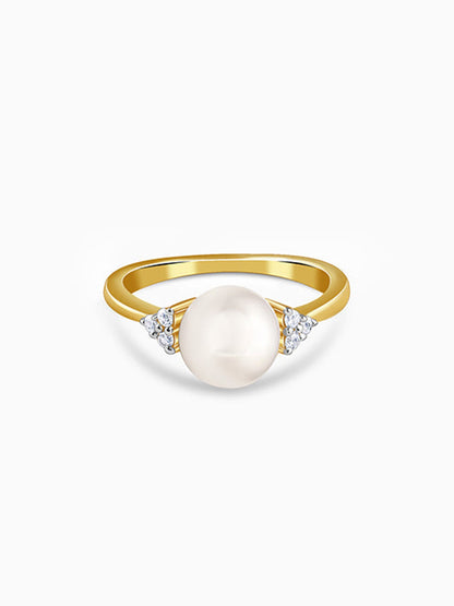 Golden Jeanne Pearl Ring (Size 12)