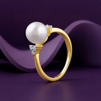 Golden Jeanne Pearl Ring (Size 12)
