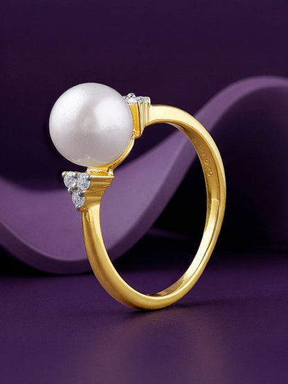 Golden Jeanne Pearl Ring (Size 12)