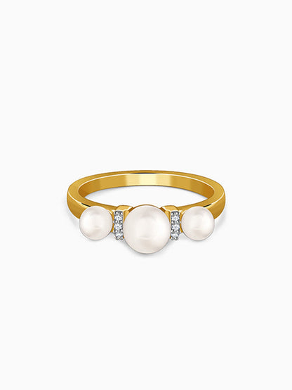 Golden Joan Pearl Ring (Size 12)