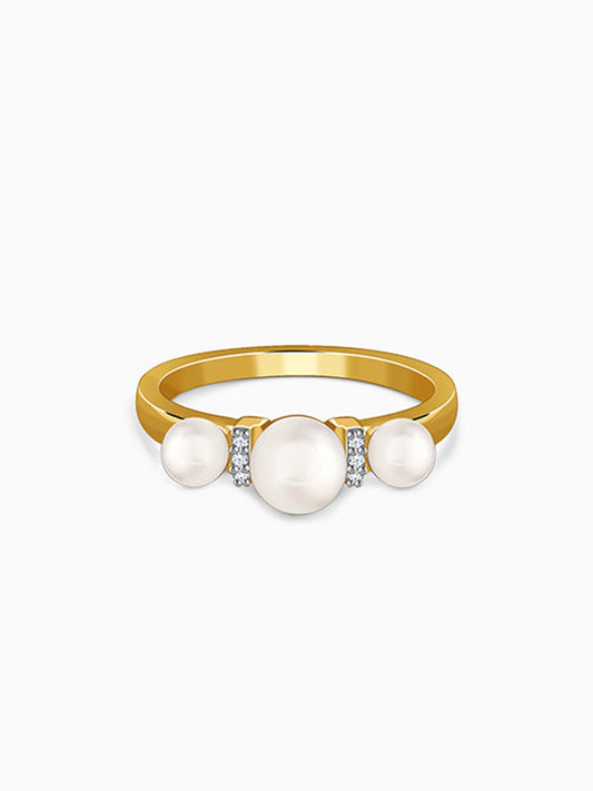 Golden Joan Pearl Ring (Size 12)