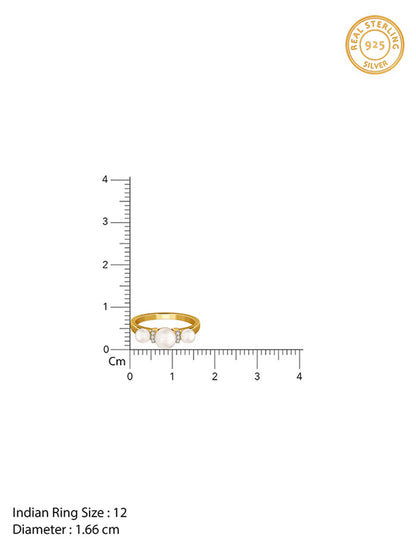 Golden Joan Pearl Ring (Size 12)