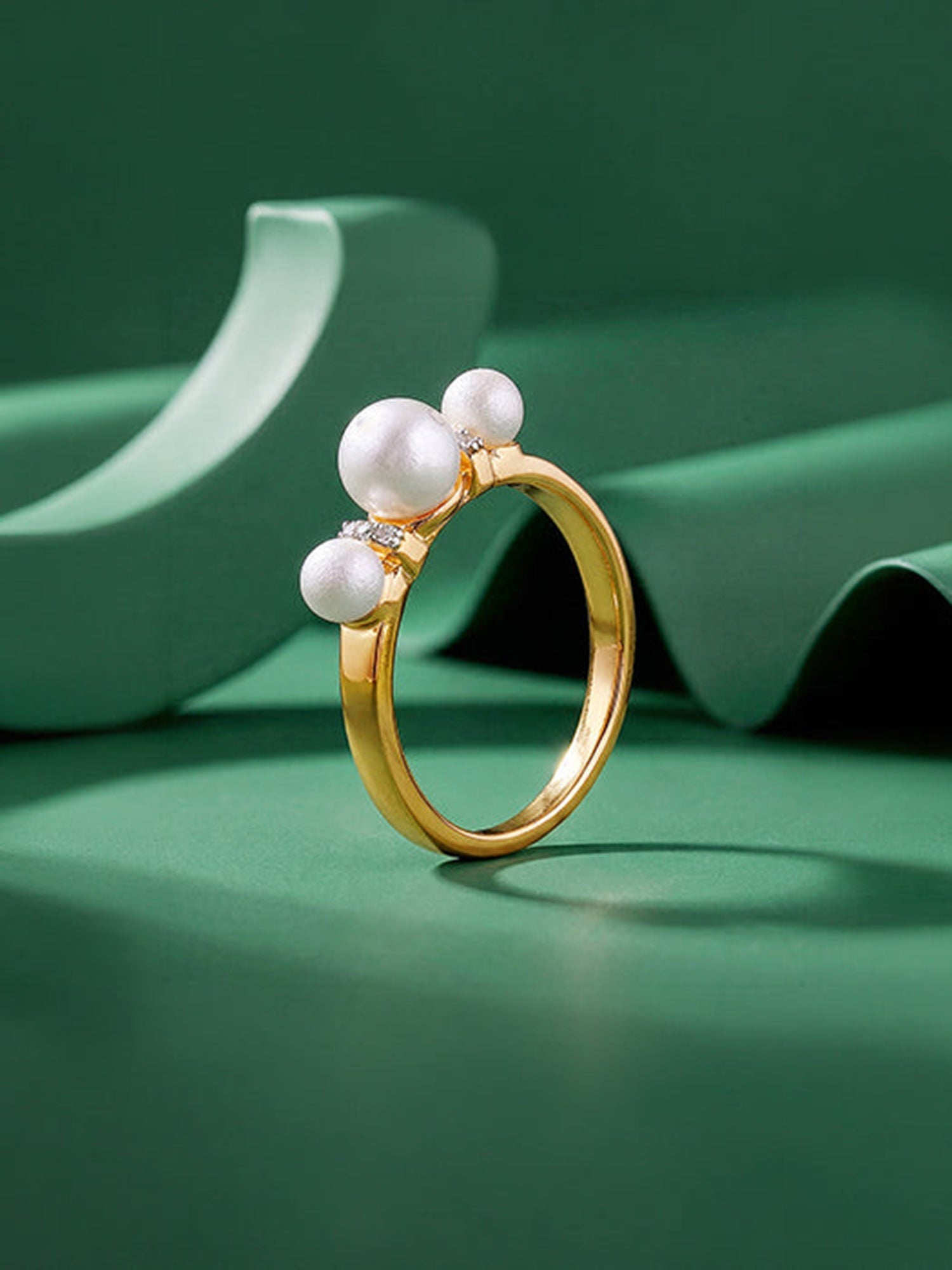 Golden Joan Pearl Ring (Size 12)
