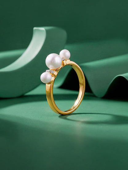Golden Joan Pearl Ring (Size 12)
